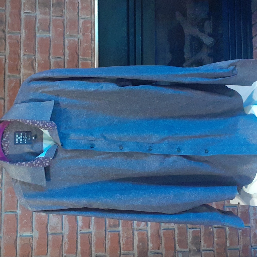 Society Of Threads Blue and Gray Shirt